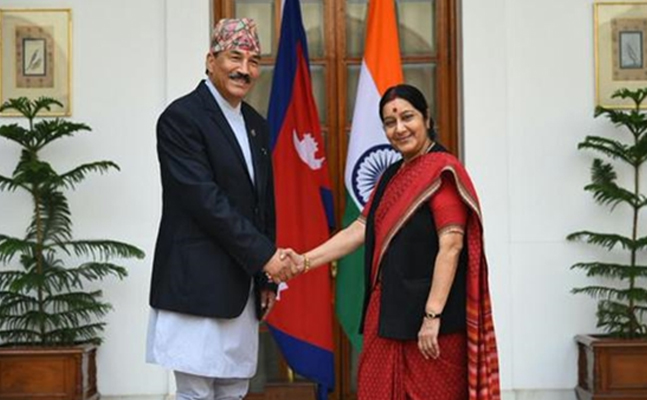 নেপাল সফরে বিদেশমন্ত্রী সুষমা স্বরাজ