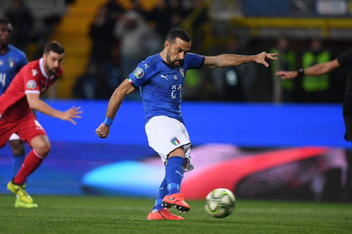 নয় বছর পর জাতীয় দলে ডাক পেয়ে ইতালির প্রবীণতম ফুটবলার হিসেবে ফ্যাবিওর দুটি গোল