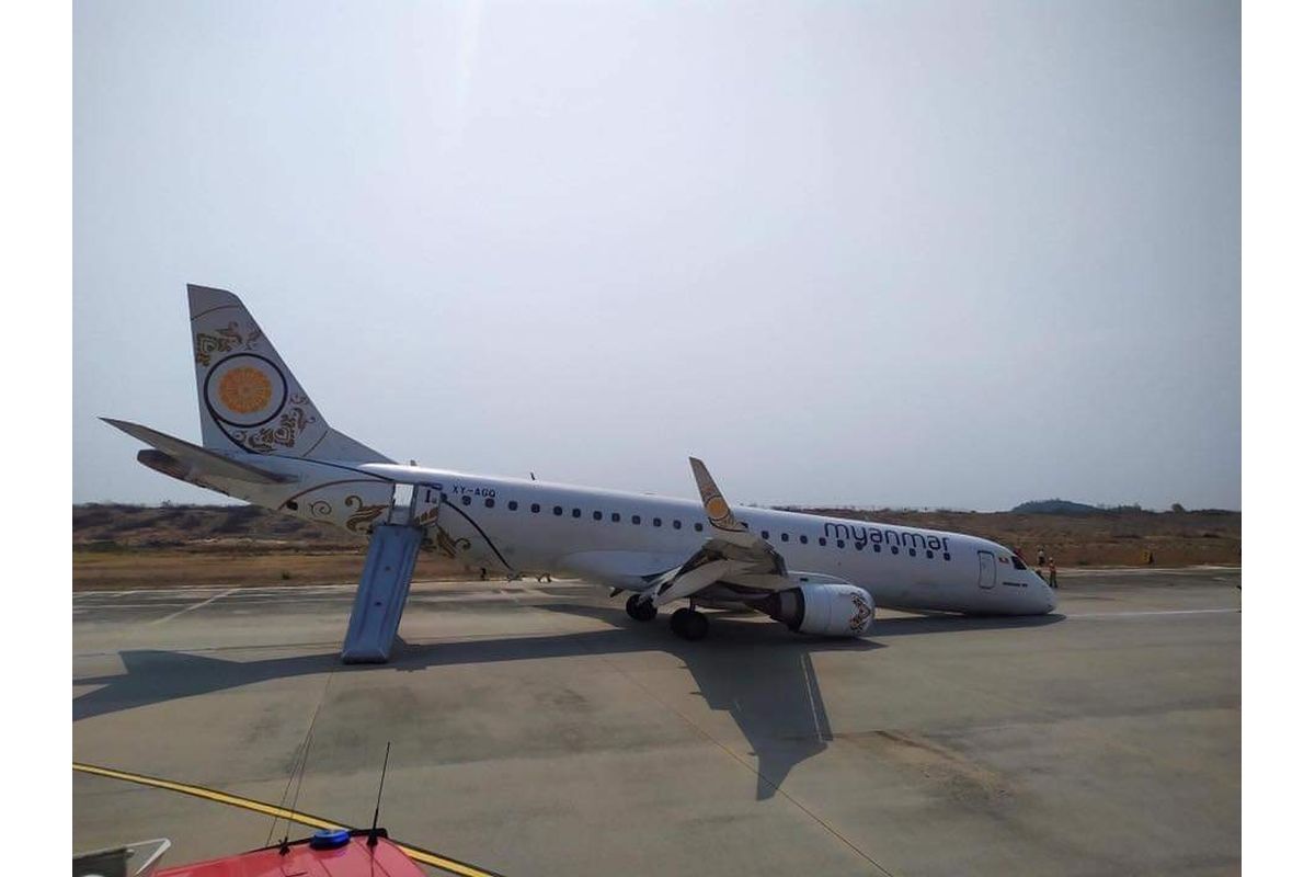 ফের বিমান দুর্ঘটনা মায়ানমারে,অল্পের জন্য প্রাণে বাঁচলেন ৮২জন যাত্রী