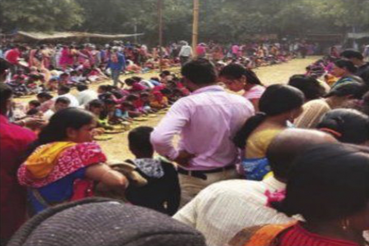 ‘ধর্ম জাগরণ’ উপলক্ষে হরি সংকীর্তন শােভাযাত্রা বর্ধমানের খন্ডঘােষে