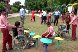 বিশেষভাবে সক্ষম খেলোয়াড়দের জন্য পদযাত্রা শহরে  