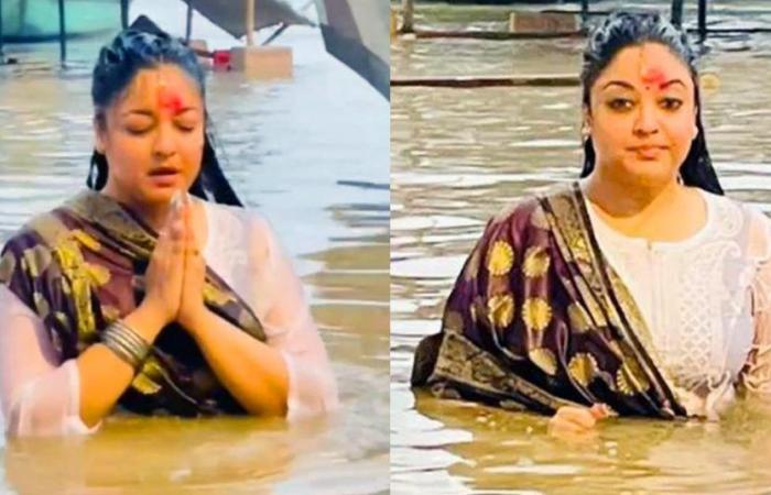 গঙ্গা স্নানের কটাক্ষে  মোক্ষম জবাব তনুশ্রীর