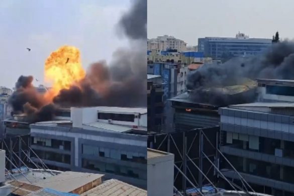 বেঙ্গালুরুর বহুতলে ভয়াবহ আগুন 