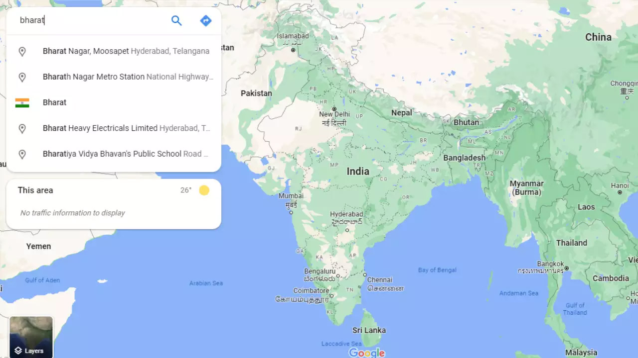 ‘ভারত’ কেই মান্যতা গুগলের, ম্যাপে দেশের নাম বদল