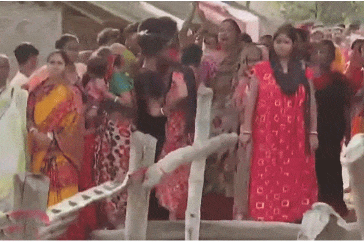 সন্দেশখালিতে ফের গ্রামবাসীদের বিক্ষোভ