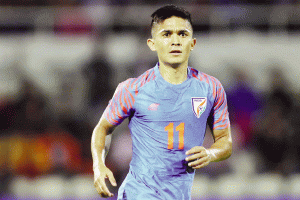 মাইলফলক ম্যাচে গোল পেলেন সুনীল তবুও হার ভারতের