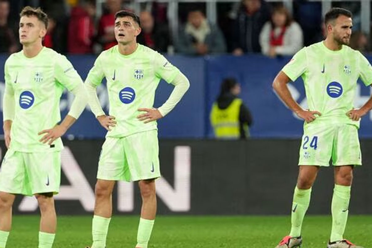 টানা সাত ম্যাচ জিতে বার্সেলোনার হার