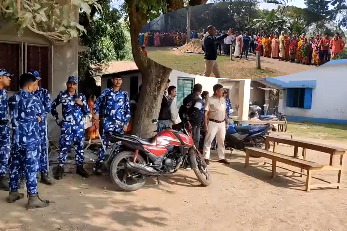 গেট বন্ধ করে হরিণঘাটার স্কুলে সরস্বতী পুজো, নামল র‍্যাফ