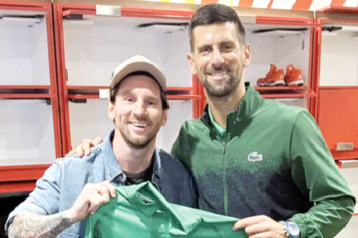 জীবনের বিশেষ মুহূর্ত উপলব্ধি করলেন দুই তারকা মেসি ও জকোভিচ