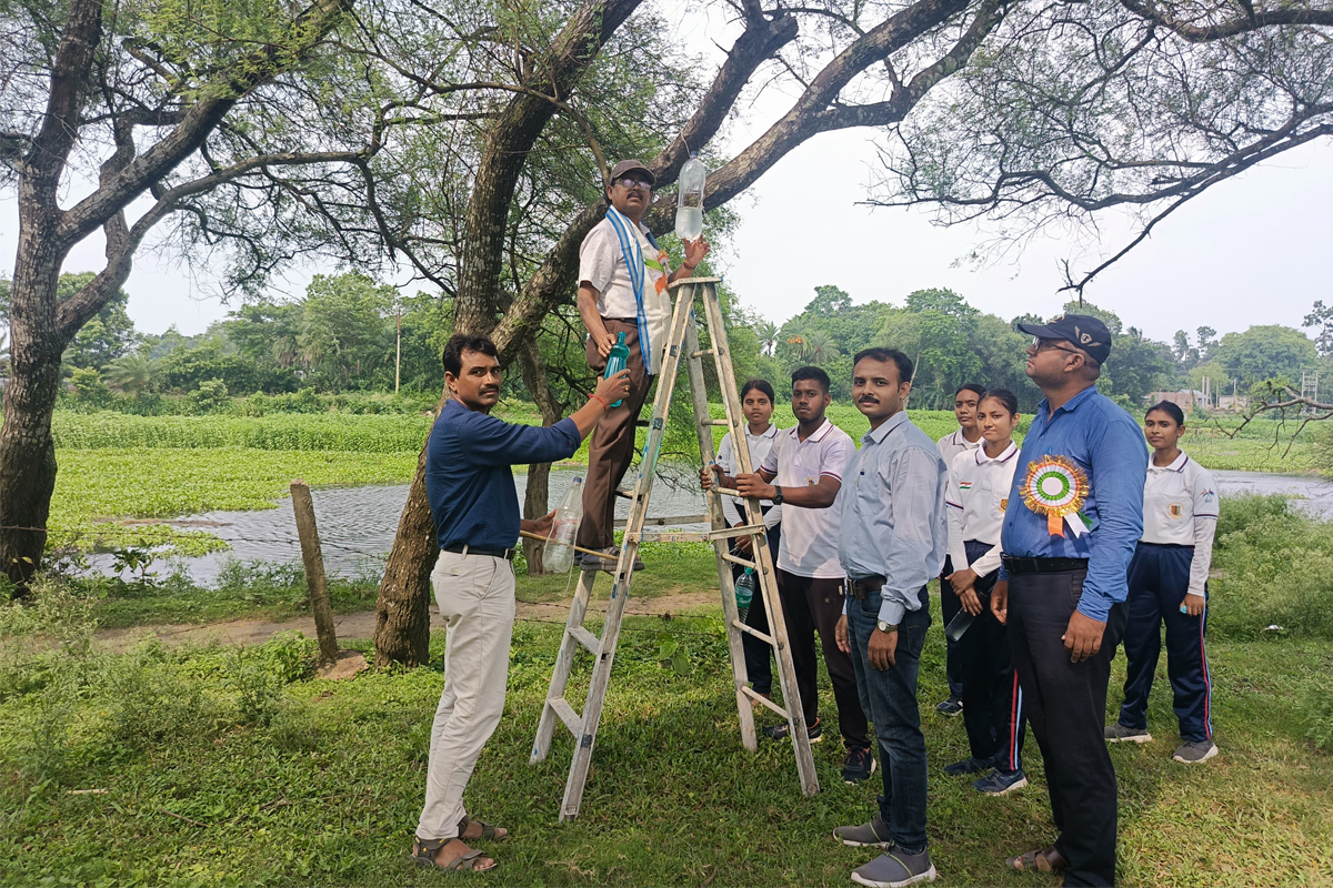পরিত্যক্ত জিনিস দিয়ে বার্ড ফিডার বানালেন আসাননগর কলেজের পড়ুয়ারা