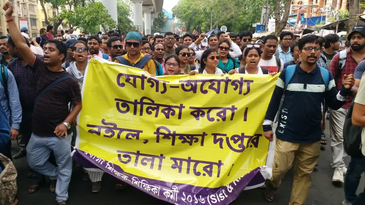 ‘আন্দোলন ভাঙার চক্রান্ত করছে পুলিশ’, অভিযোগ চাকরিহারা শিক্ষকদের