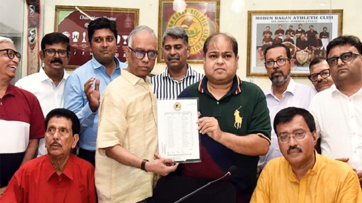 নতুন ইনিংস শুরু হয়ে গেল মোহনবাগান সচিব সৃঞ্জয়ের