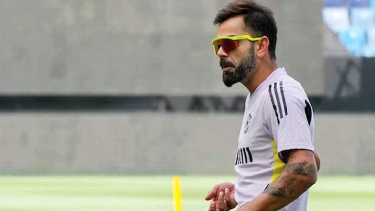 লর্ডসের মাঠে অনুশীলনে ব্যস্ত রয়েছেন বিরাট কোহলি