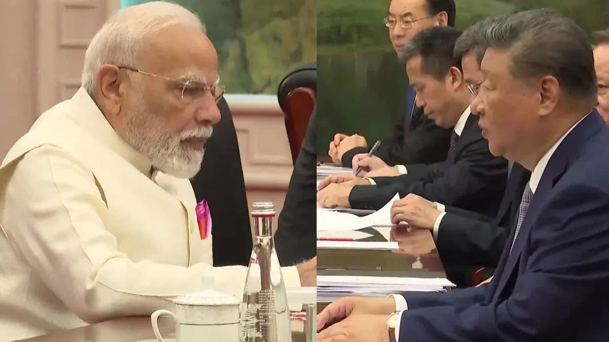 তিয়ানজিনে মোদি-জিনপিং বৈঠক, সীমান্তে শান্তির আবহে সম্পর্ক ঘনিষ্ঠ করার বার্তা