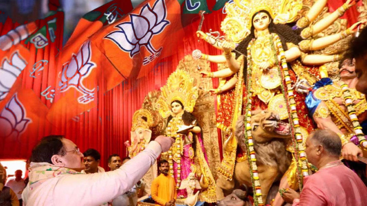 রাজ্য সরকারের উদ্যোগের বিরোধিতা করলেও দুর্গাপুজোয় পুজো কমিটিগুলিকে অনুদান বিজেপির