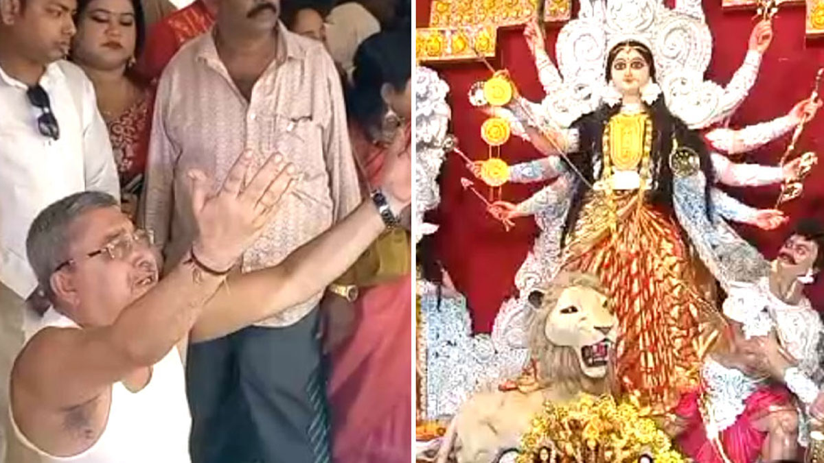 সন্ধিপুজোয় কান্নাভেজা প্রার্থনায় ‘দিদির’ জন্য আশীর্বাদ চাইলেন কল্যাণ