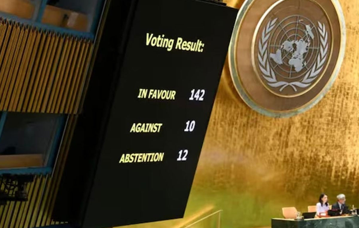 প্যালেস্টাইনকে রাষ্ট্রের স্বীকৃতি দিল ভারত সহ বিশ্বের ১৪২টি দেশ