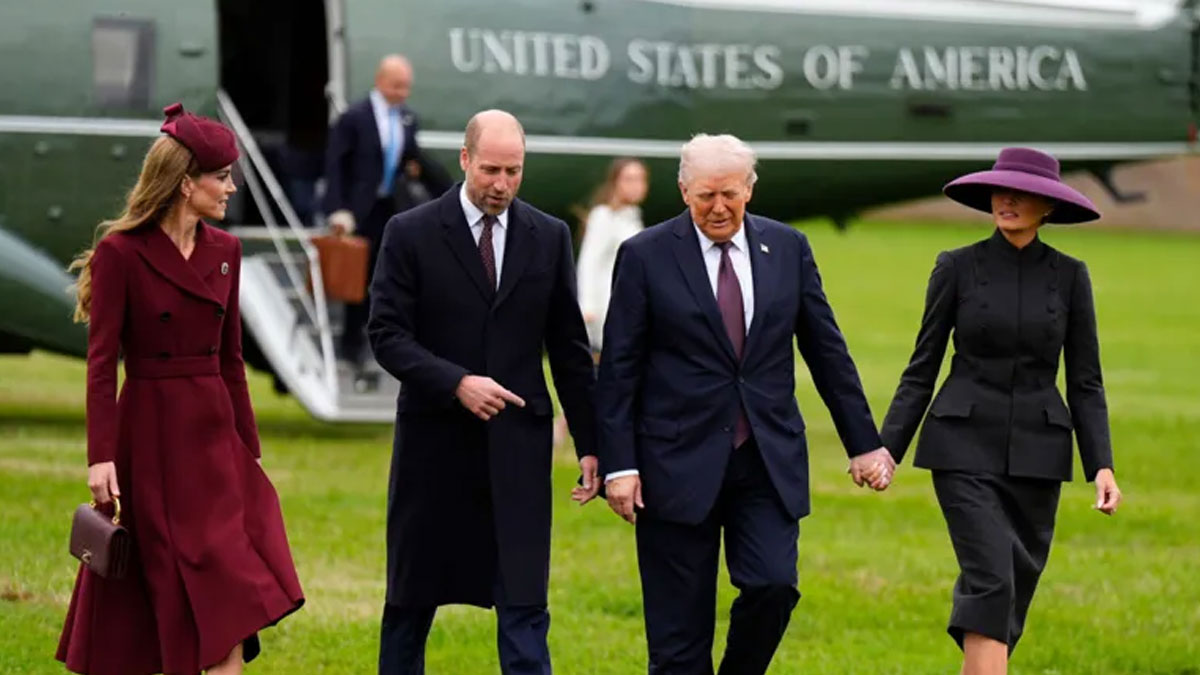 ব্রিটেন সফরে ট্রাম্প ও ‘ফার্স্ট লেডি’ মেলানিয়া