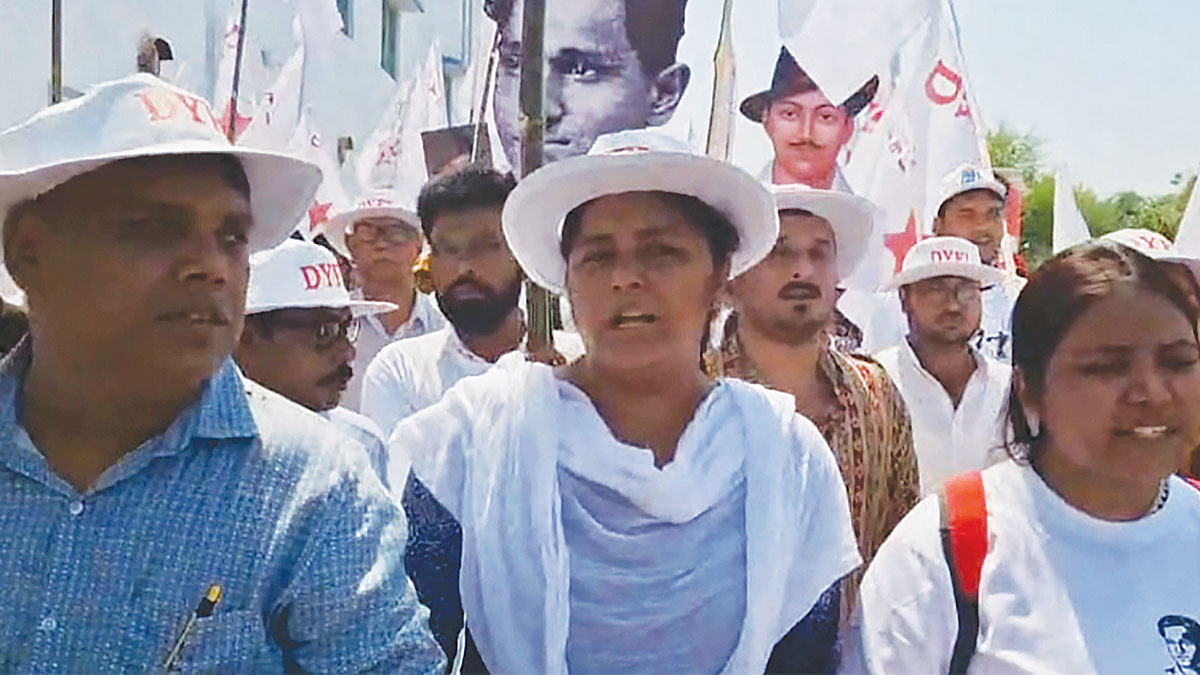 নির্বাচনের আগে পূর্ব বর্ধমানে ইনকিলাব যাত্রা শুরু সিপিএমের