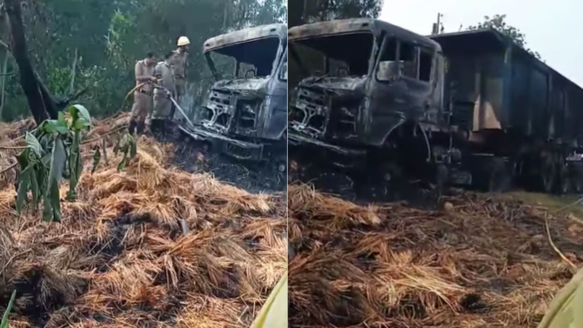 দু’টি মালবোঝাই গাড়ির সংঘর্ষে বিধ্বংসী অগ্নিকাণ্ড সবংয়ে