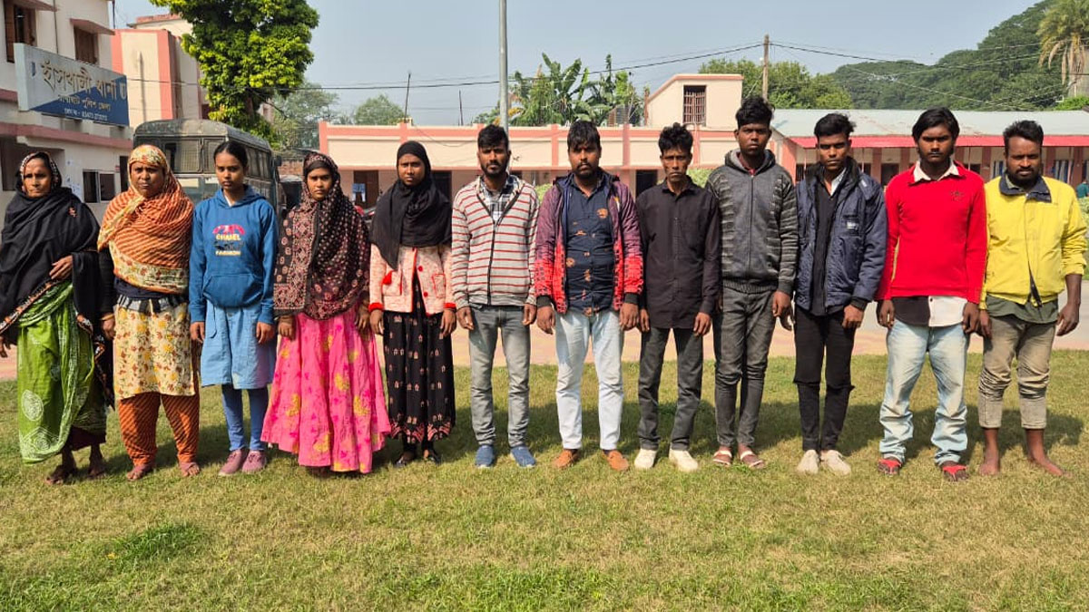 নদিয়ায় গ্রেপ্তার ১১ জন বাংলাদেশি