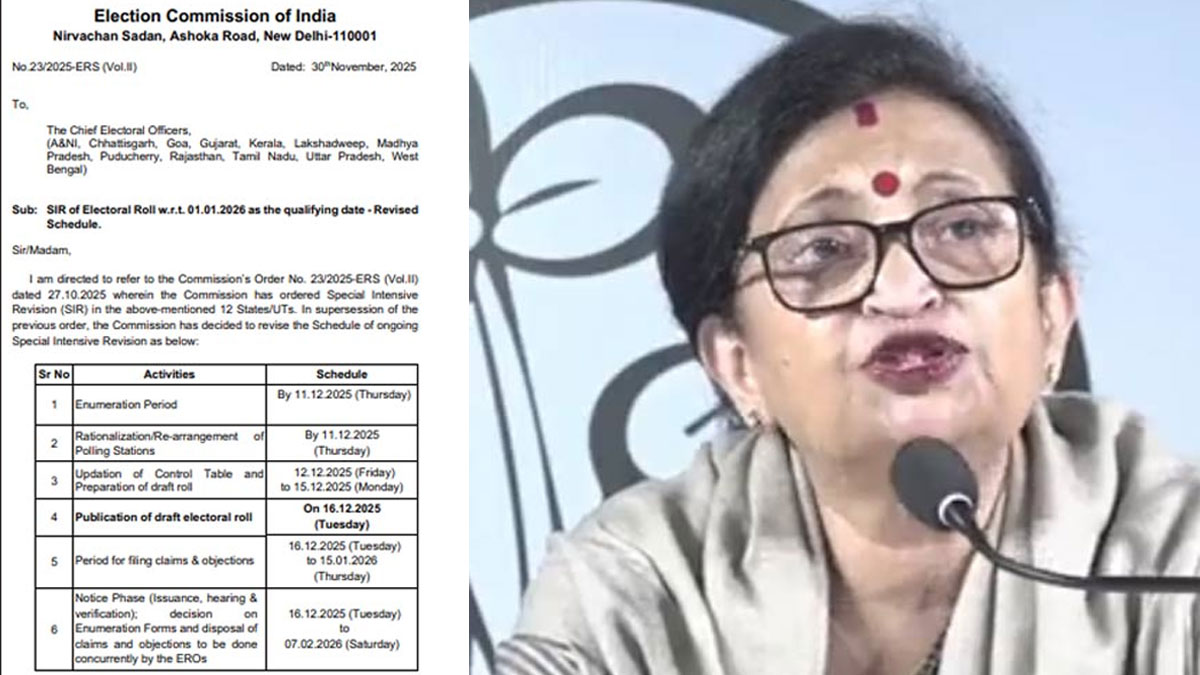 এসআইআর-এ সময়সীমা বাড়লেও মৃত্যুর দায় কে নেবে? আক্রমণ তৃণমূলের