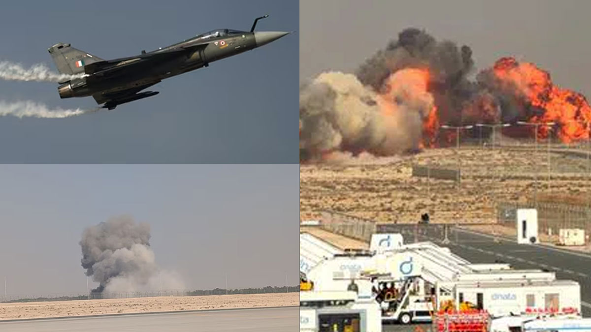 দুবাইয়ে এয়ার শোতে ভেঙে পড়ল তেজস যুদ্ধবিমান, পাইলটের মৃত্যু