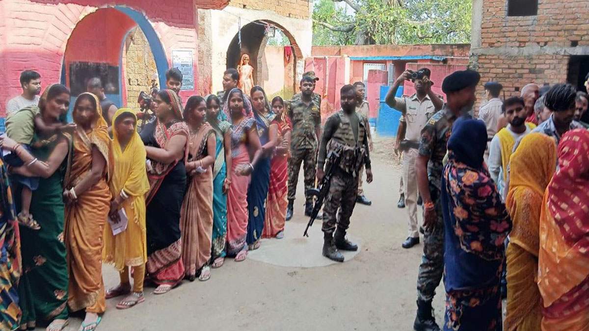 প্রথম দফায় দুপুর ১টা পর্যন্ত বিহারে ভোটদানের হার ৪২.৩১%