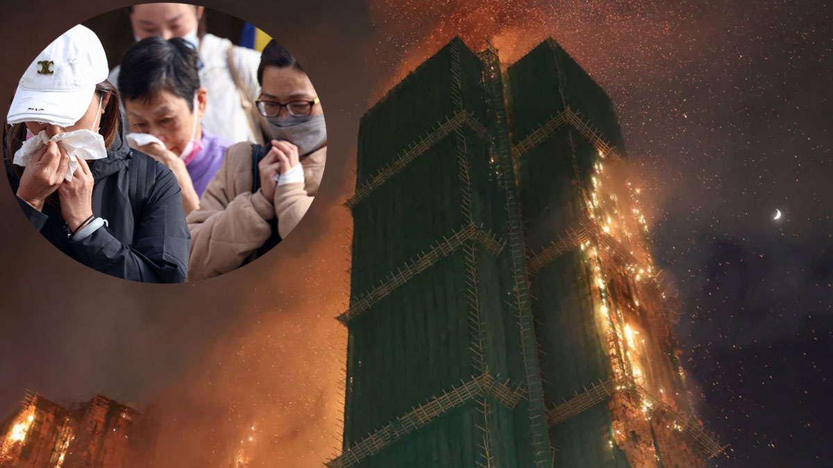 হংকংয়ের বহুতলে অগ্নিকাণ্ডের জেরে মৃত্যু বেড়ে ৫৫