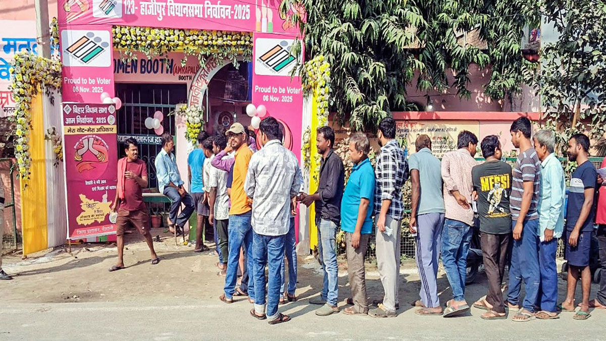 বিহারে প্রথম দফার ভোটগ্রহণ শেষ, বিকেল ৫টা পর্যন্ত ভোট পড়ল ৬০.১৩ শতাংশ
