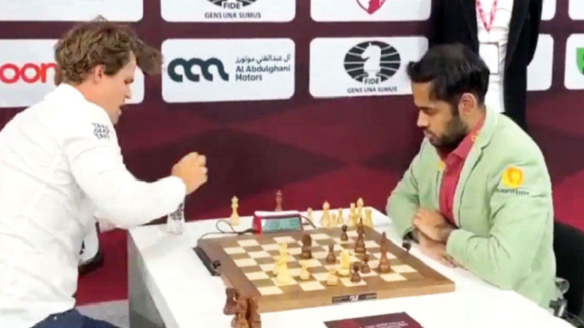 ভারতীয় দাবাড়ুর কাছে হার ম্যাগনাস কার্লসেনের