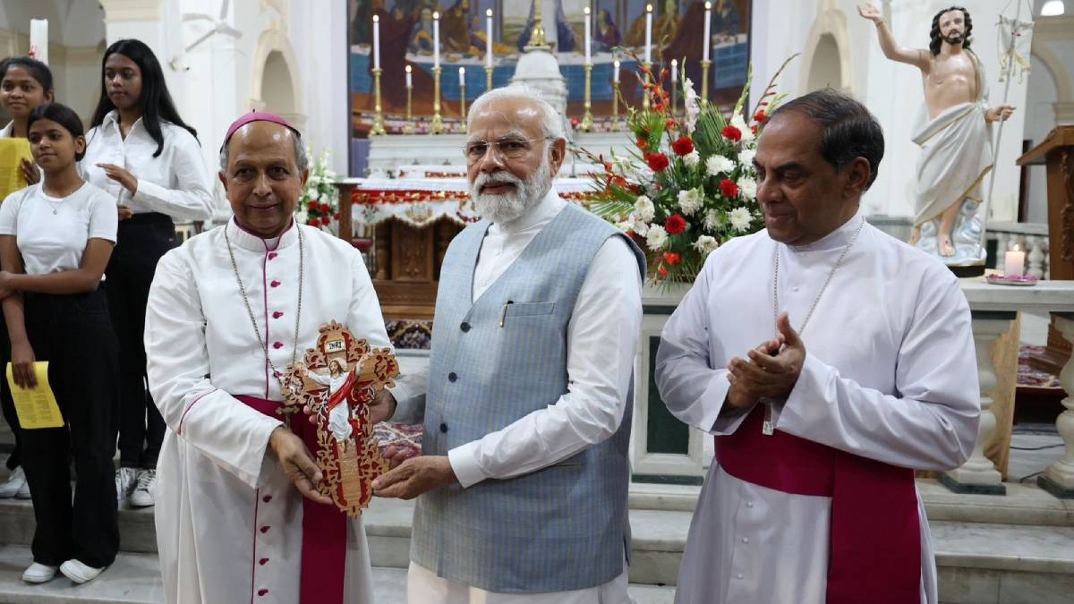 বড়দিনের দিল্লির ক্যাথেড্রাল চার্চে মোদী, অংশ নিলেন প্রার্থনায়
