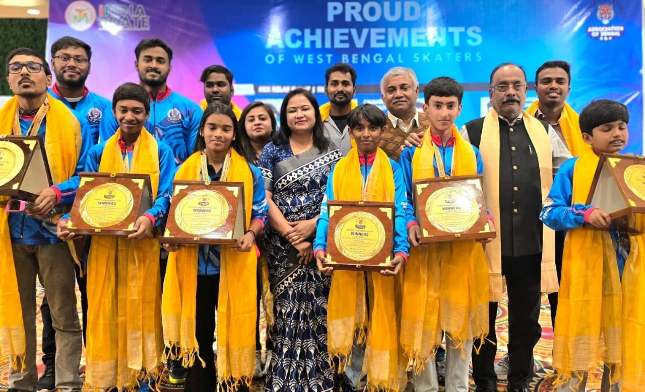 ৬৩-তম জাতীয় রোলার স্কেটিং প্রতিযোগিতায় রাজ্যের সাফল্য