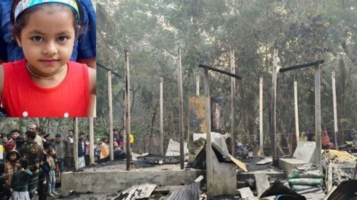 দরজায় তালা দিয়ে বিএনপি নেতার বাড়িতে আগুন, মৃত্যু শিশুকন্যার
