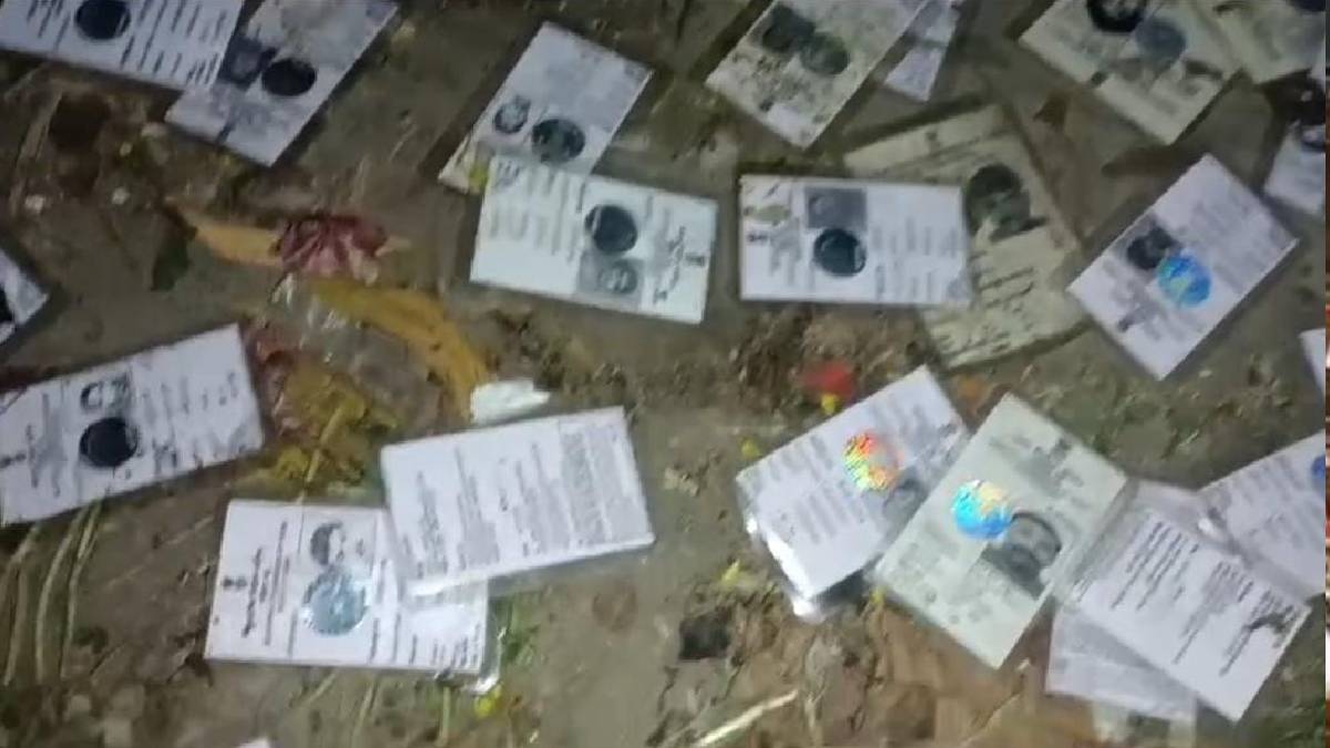 এসআইআর আবহে নবদ্বীপে উদ্ধার শতাধিক ভোটার কার্ড, এলাকায় চাঞ্চল্য