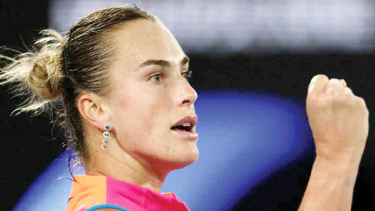 অস্ট্রেলিয়া ওপেনের ফাইনালে অপ্রতিরোধ্য এরিনা সাবালেঙ্কা