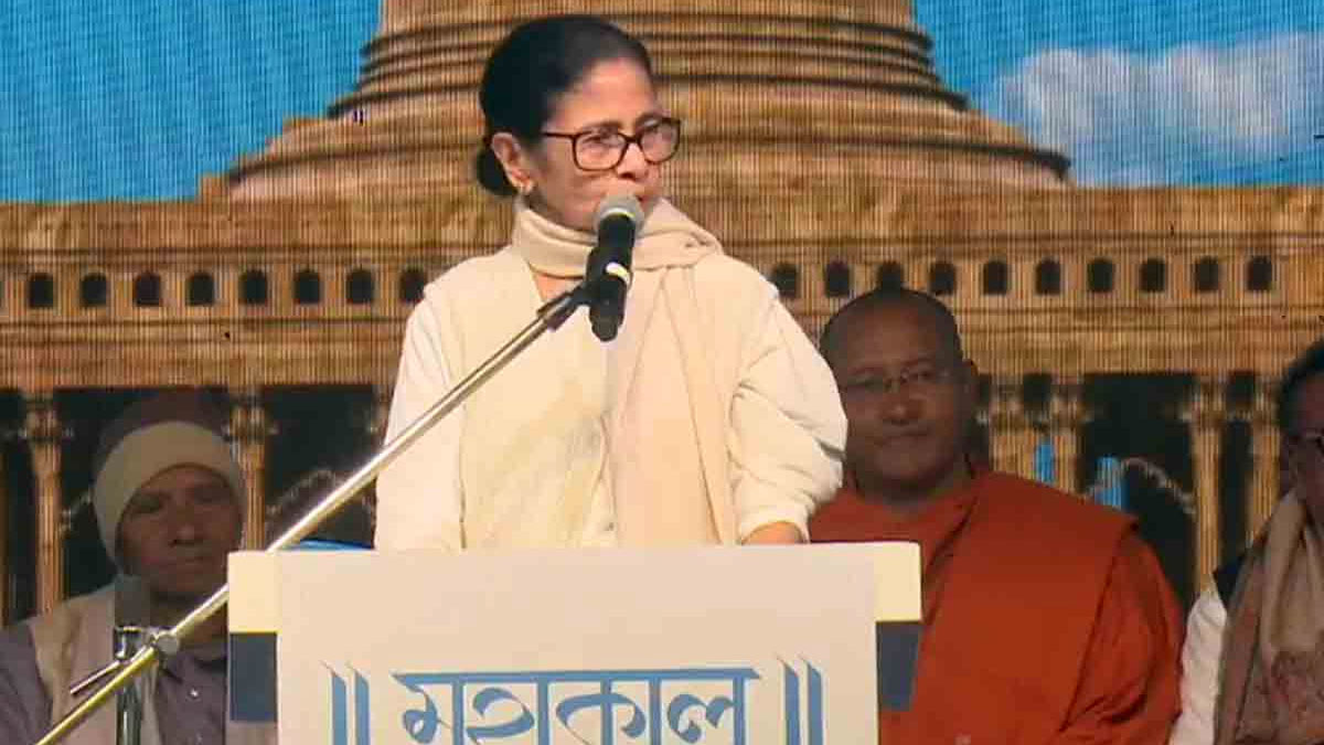 মাটিগাড়ায় মহাকাল মন্দিরের শিলান্যাস মমতার