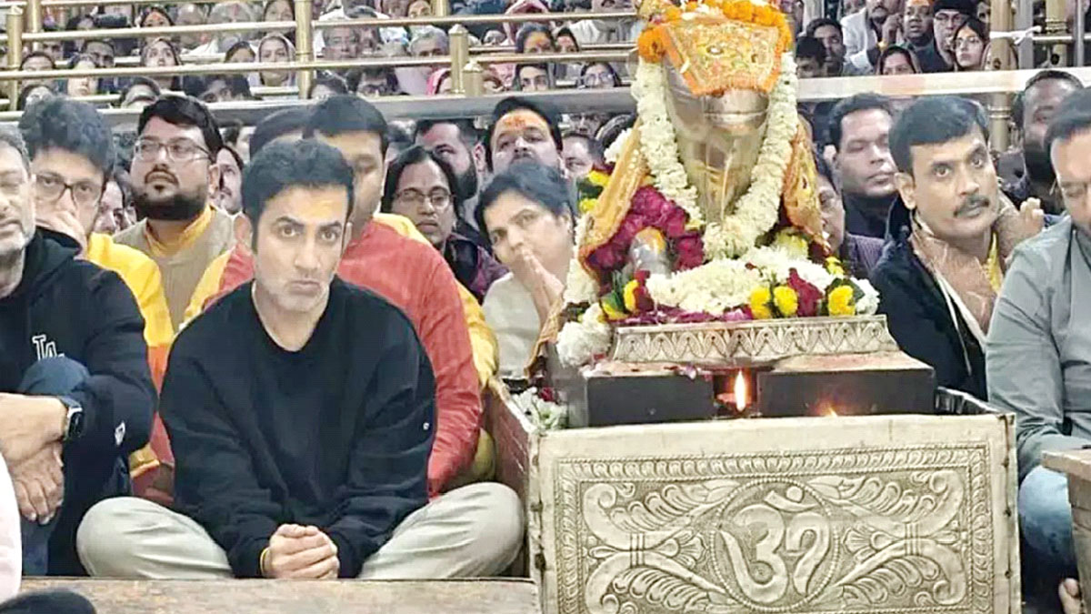 মহাকালেশ্বর মন্দিরে গৌতম গম্ভীর