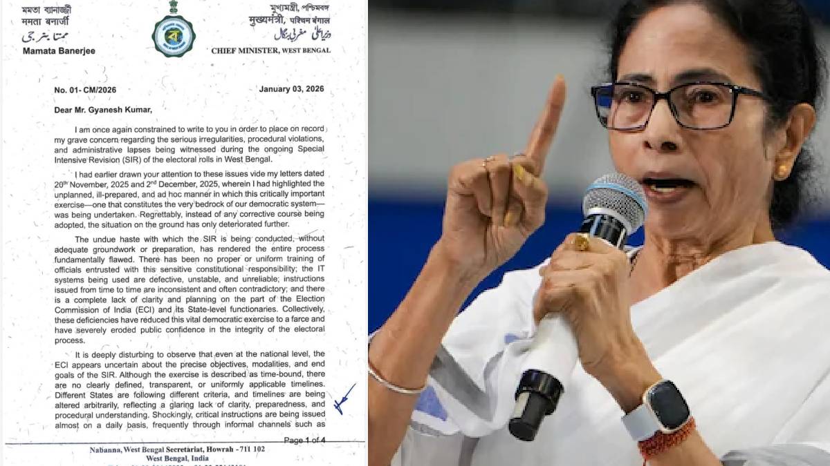 জ্ঞানেশ কুমারকে কড়া বার্তা দিয়ে চিঠি লিখলেন মুখ্যমন্ত্রী