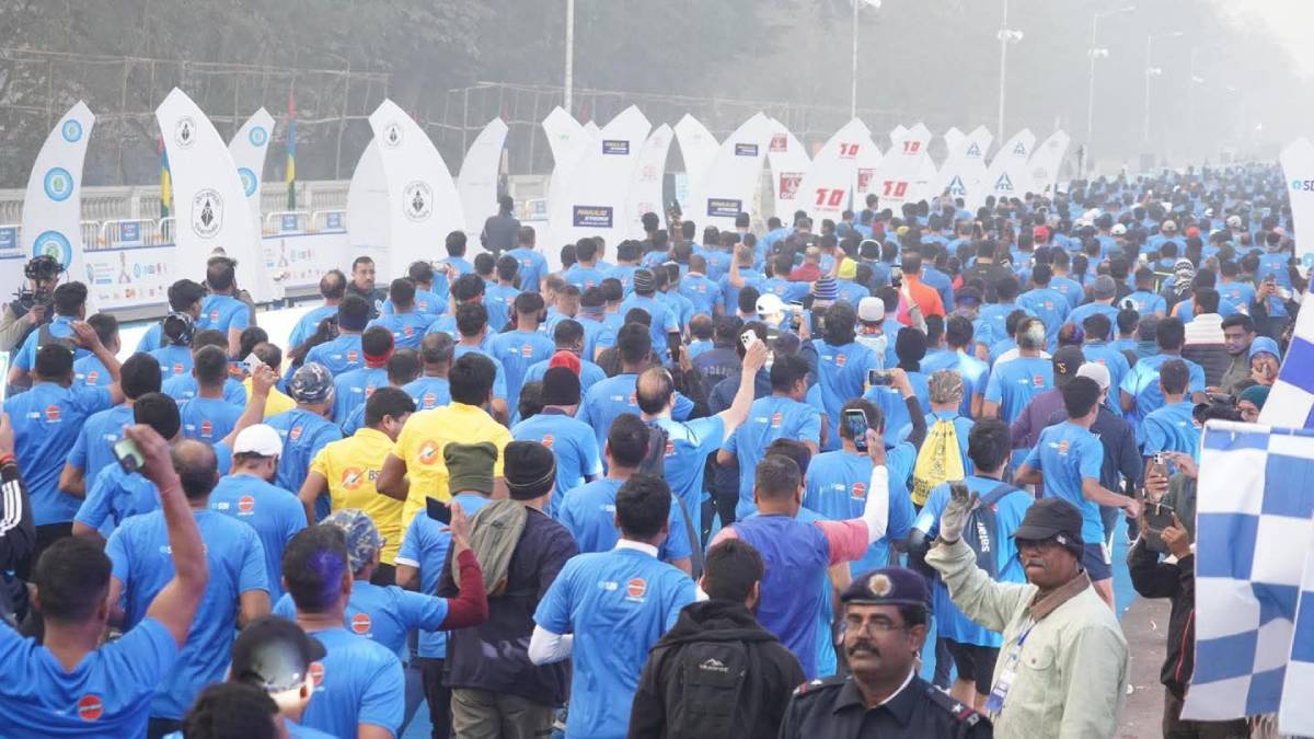 কলকাতা পুলিশের  হাফ ম্যারাথন