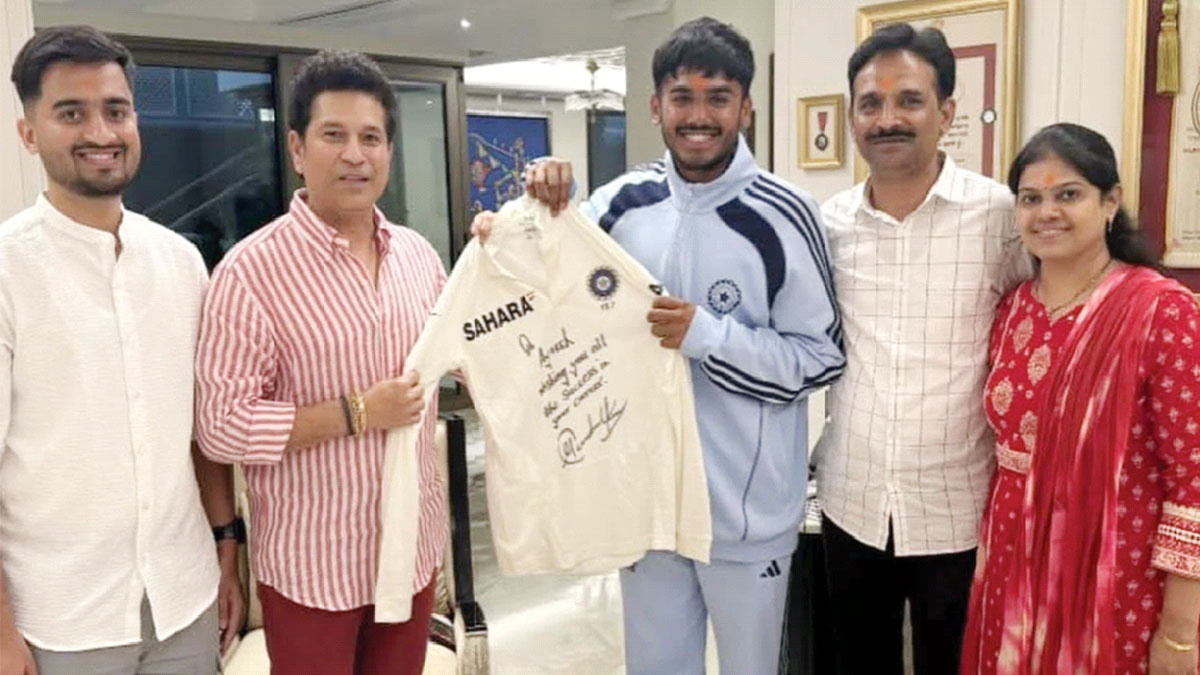 বিশ্বকাপজয়ী অধিনায়ক আয়ুষকে সতর্কবার্তা শচীন তেণ্ডুলকরের