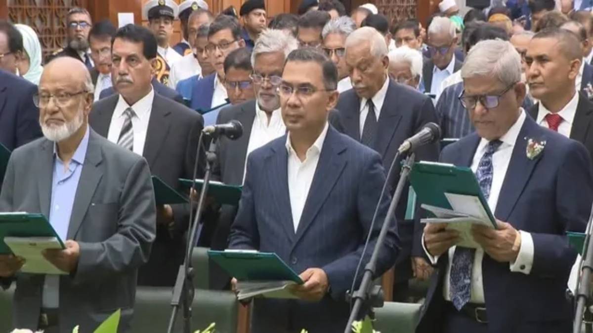 শপথ নিলেন তারেক রহমান, তাঁর মন্ত্রীসভায় স্থান পেলেন তিন জন মহিলা