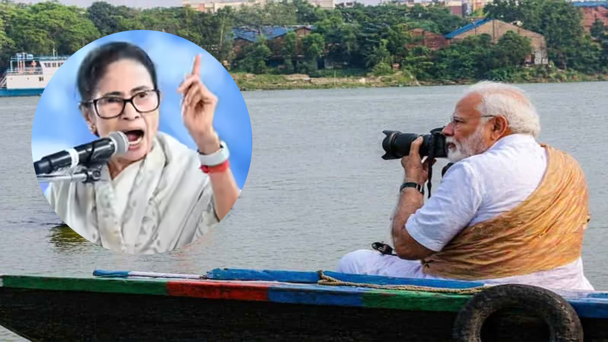 মোদীর গঙ্গাবিহার ঘিরে রাজনৈতিক তরজা, যমুনা দূষণ নিয়ে খোঁচা মমতার