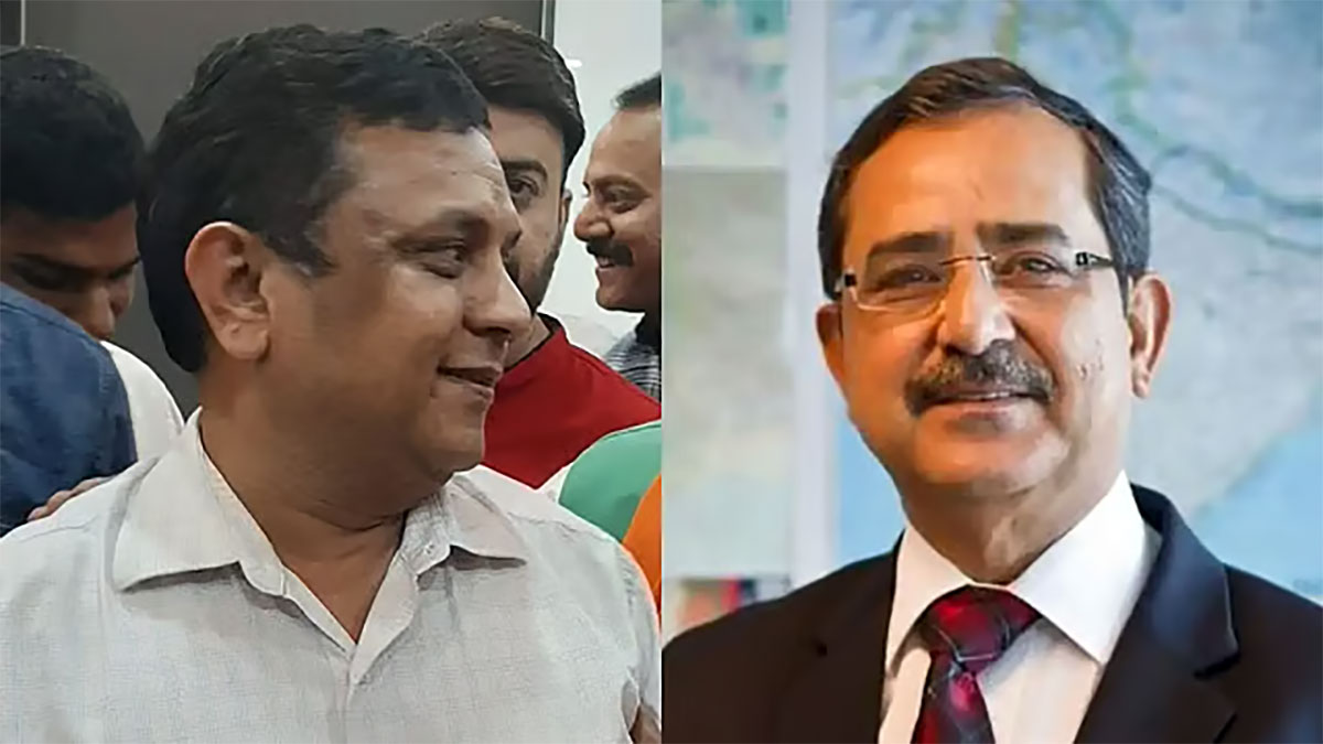 নীতি আয়োগের ভাইস-চেয়ারম্যান অশোক লাহিড়ী, সদস্য গোবর্ধন দাস