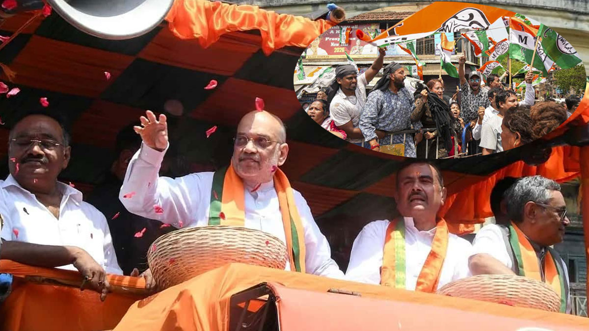 ভবানীপুরে শাহের রোড-শোতে গাফিলতি, সাসপেন্ড ৪ পুলিশ আধিকারিক