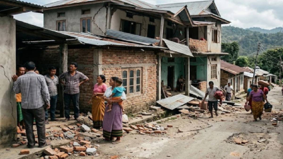 ৫.২ মাত্রার ভূমিকম্পে কেঁপে উঠল মণিপুর