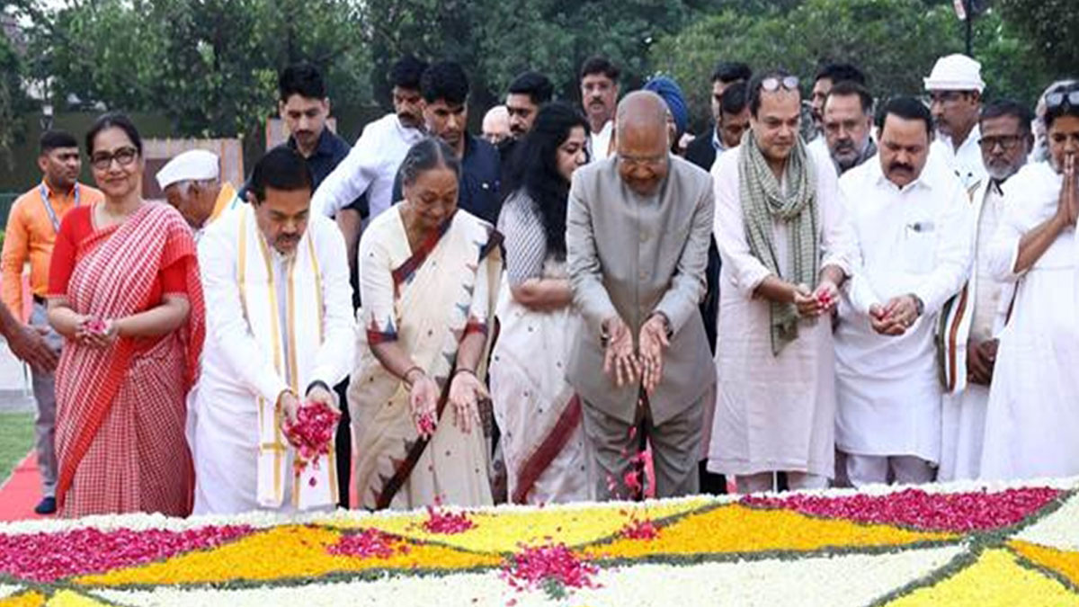 বাবু জগজীবন রামের জন্মবার্ষিকীতে শ্রদ্ধার্ঘ্য রামনাথ কোবিন্দ ও মীরা কুমারের