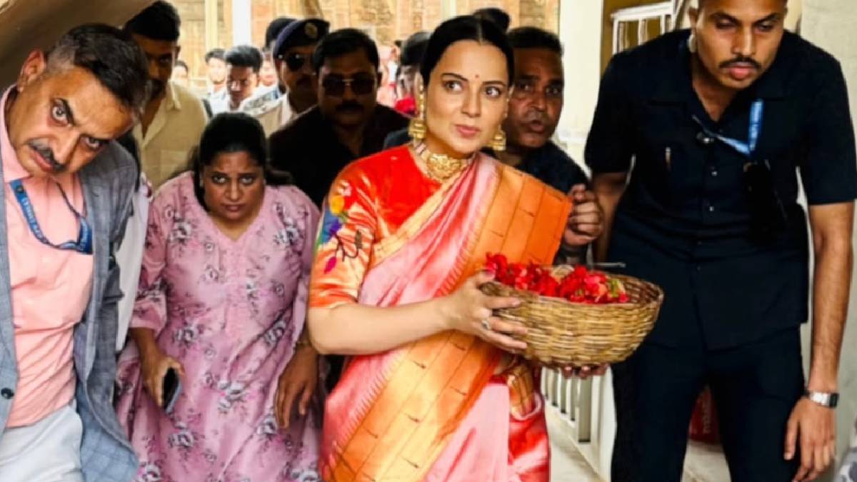 কলকাতায় কঙ্গনা, কালীঘাটে পুজো সেরে ভোট প্রচারে বলিউডের ‘ক্যুইন’