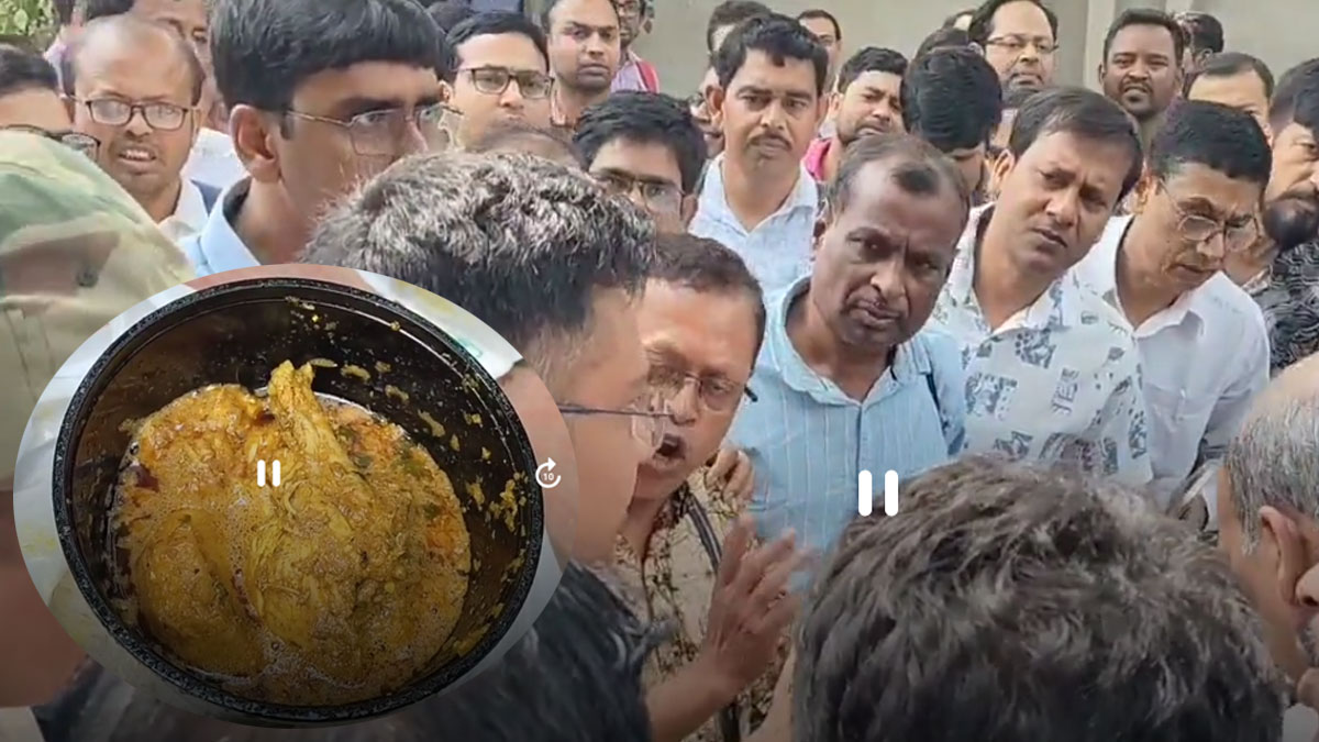 ভোট প্রশিক্ষণ শিবিরে পচা খাবার নিয়ে বিক্ষোভে উত্তাল কান্দি