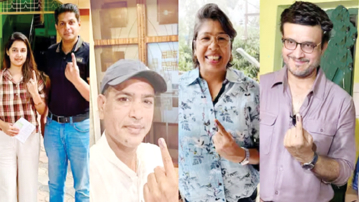 দ্বিতীয় দফায় ভোট দিলেন ক্রীড়া ব্যক্তিত্বরা